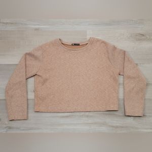 Zara Brown Crop Sweater | XL|